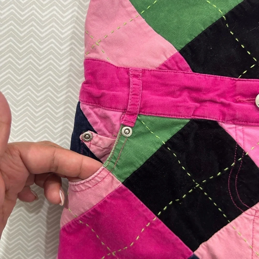 Lilly Pulitzer Pink Corduroy Overalls